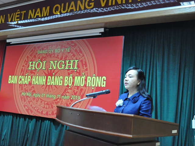 Hội nghị Ban chấp hành Đảng bộ Bộ Y tế mở rộng năm 2019