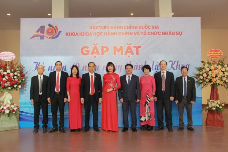 Khoa Khoa học hành chính và Tổ chức nhân sự, Học viện Hành chính Quốc gia gặp mặt kỷ niệm 40 năm Ngày thành lập