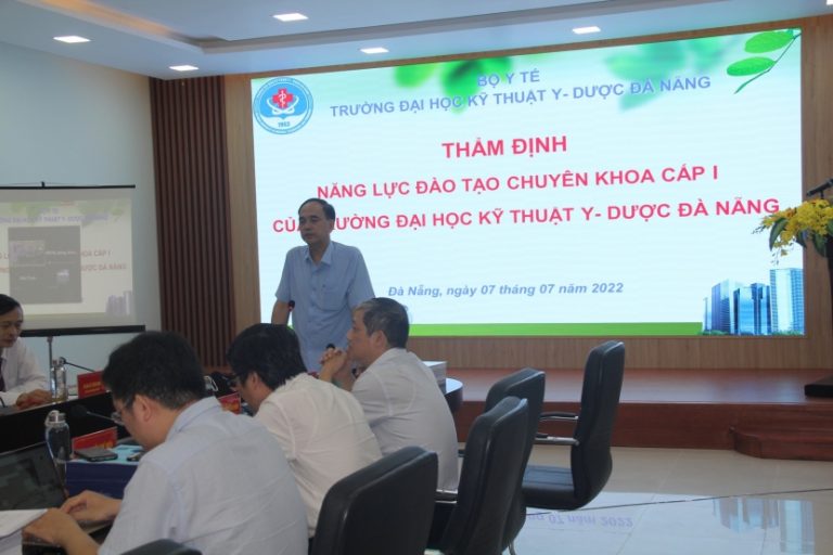 Thẩm định năng lực đào tạo chuyên khoa cấp I tại trường Đại học kỹ thuật Y – Dược Đà Nẵng