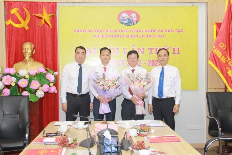 Chi bộ Phòng Quản lý Khoa học công nghệ và Phòng Quản lý đào tạo tổ chức thành công Đại hội chi bộ nhiệm kỳ 2022-2025